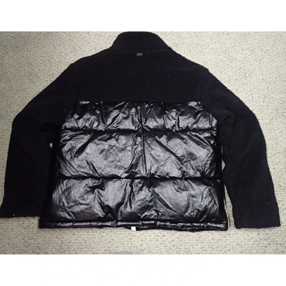 Marc New York Performance‎ Puffer Jacket Womens XL Black Excellent Mixed Media
